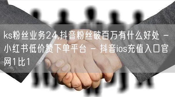 ks粉丝业务24,抖音粉丝破百万有什么好处 - 小红书低价赞下单平台 - 抖音i