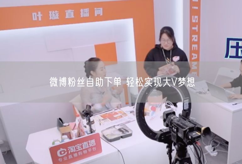 微博粉丝自助下单 轻松实现大V梦想
