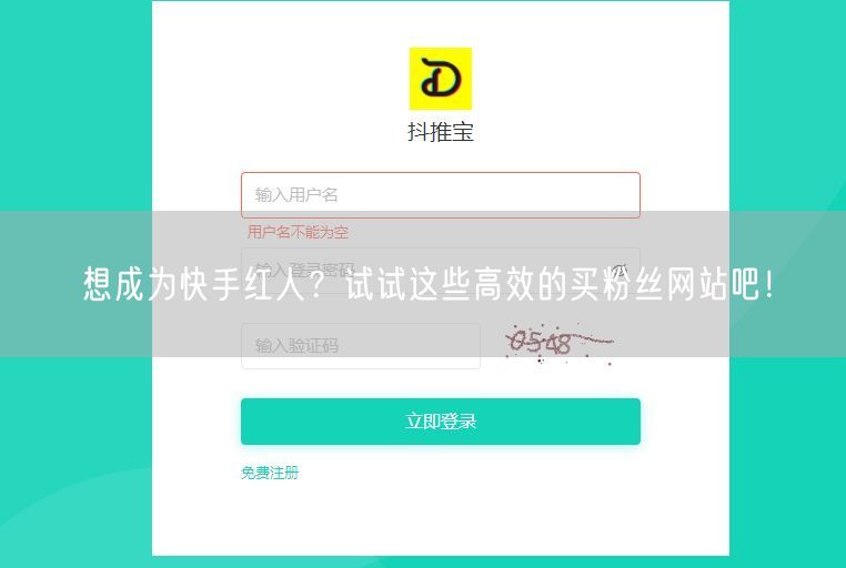 想成为快手红人？试试这些高效的买粉丝网站吧！